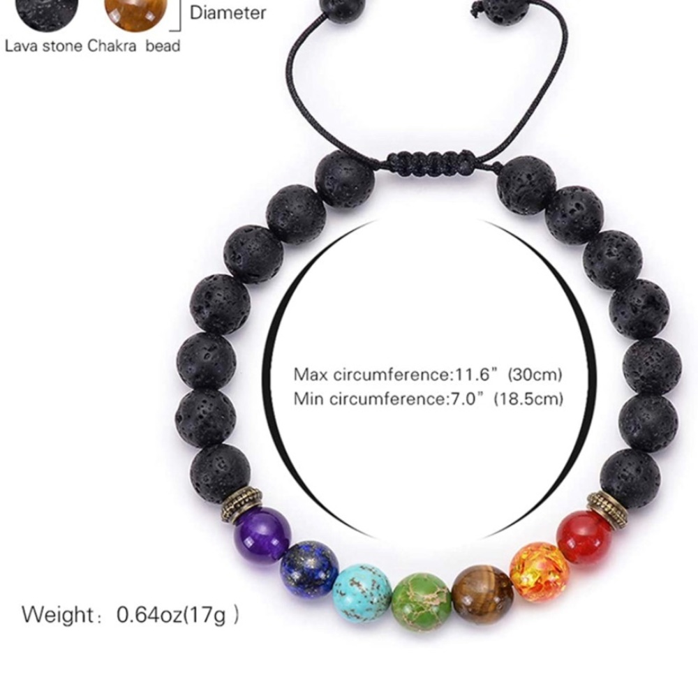 Yoga Aromatherapy Essential Natural Stone Evil Eye Bracelet